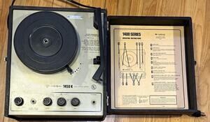 Vintage Califone 1450K Portable Record Player Turntable 4 Speed USA AS IS